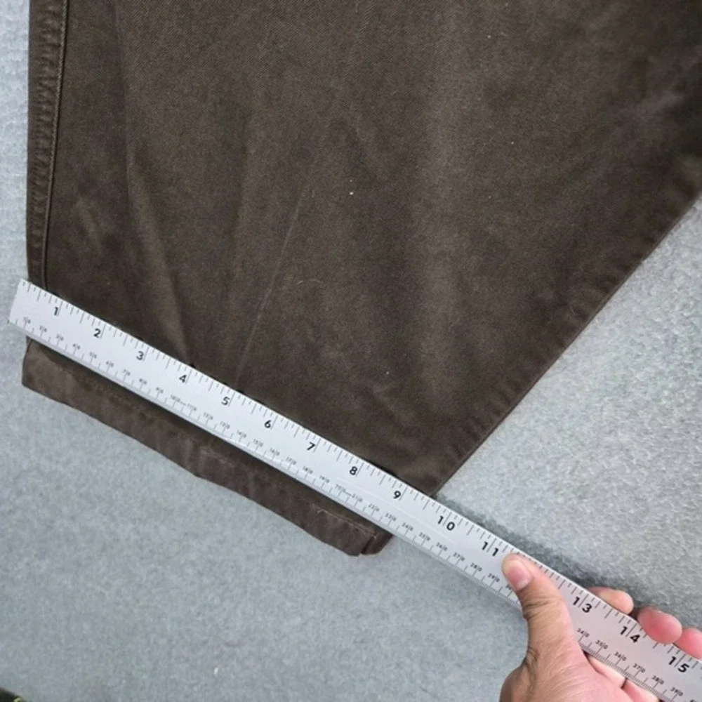 Lacoste Men Pants 38 Brown Chino Straight Pockets High Rise‎ 31 in Inseam